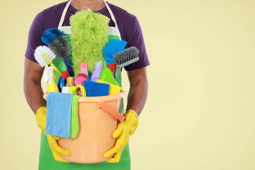Cleaning and recycling materials being sorted responsibly in Maida Vale