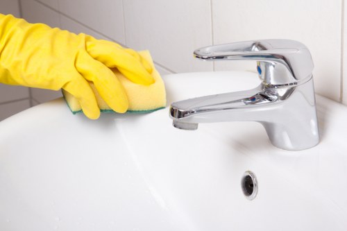 Detailed post builders cleaning in a refurbished Maida Vale kitchen
