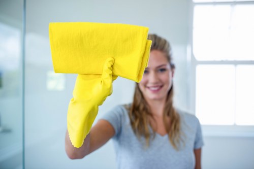 Regular cleaning schedule being carried out in a Maida Vale home interior